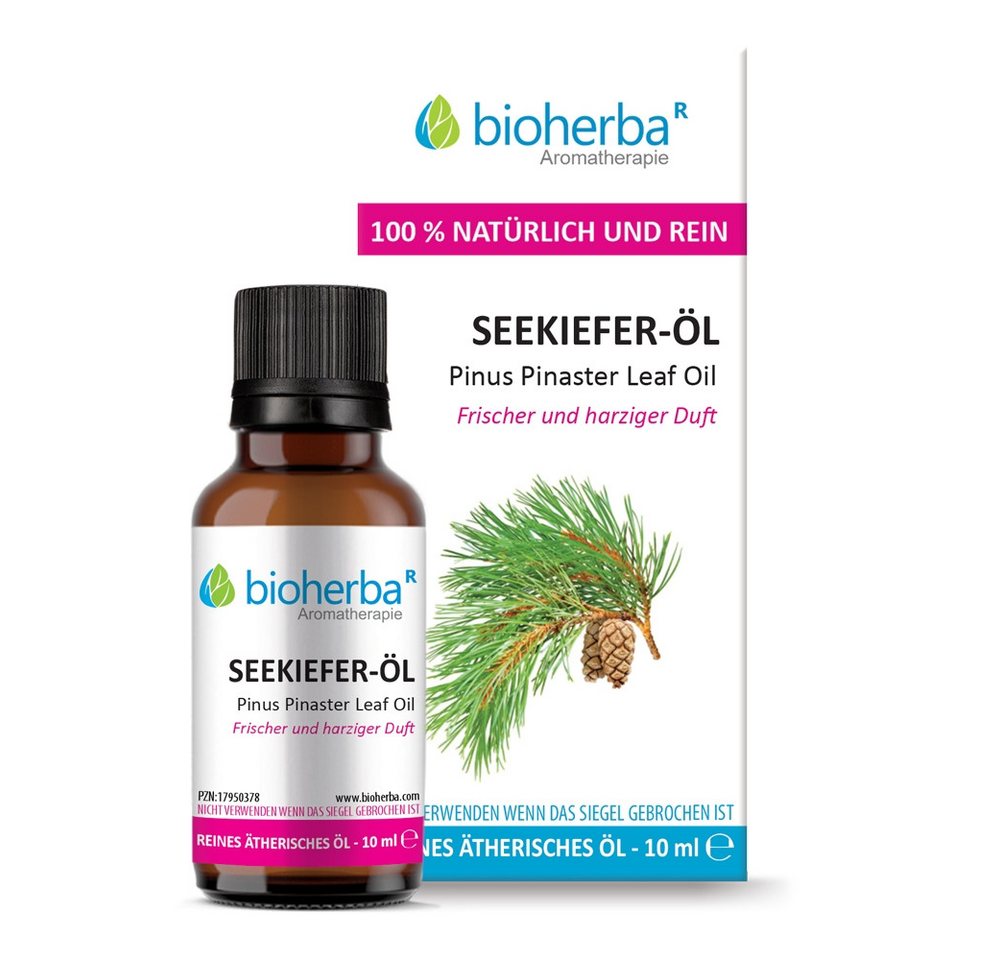 BIOHERBA R Pflege-Set Seekiefer-Öl Reines ätherisches Öl 10 ml von BIOHERBA R