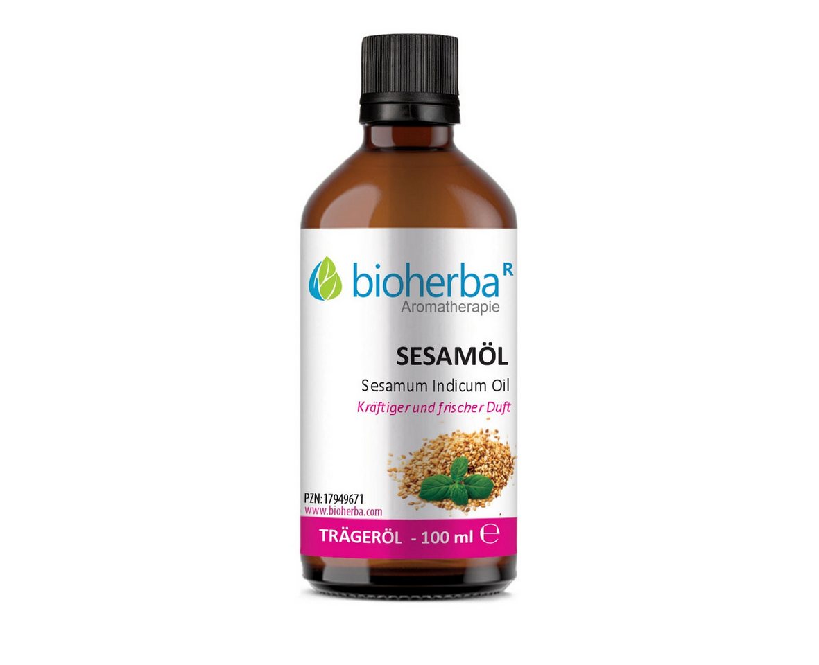 BIOHERBA R Pflege-Set Sesamöl Sesamum Indicum Seed Oil Reines Trägeröl 100 ml von BIOHERBA R