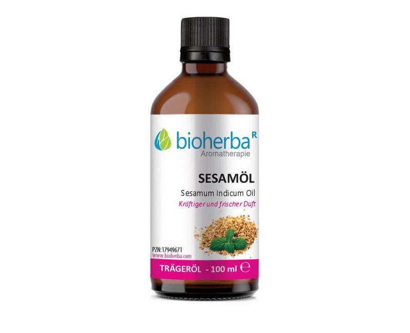 BIOHERBA R Pflege-Set Sesamöl Sesamum Indicum Seed Oil Reines Trägeröl 100 ml von BIOHERBA R