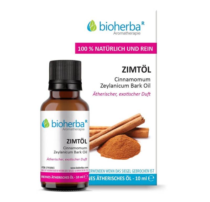 BIOHERBA R Pflege-Set Zimtöl Reines ätherisches Öl 10 ml von BIOHERBA R
