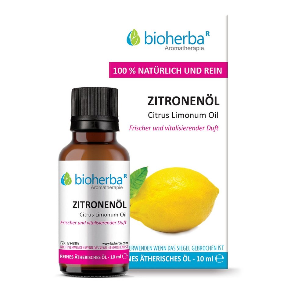 BIOHERBA R Pflege-Set Zitronenöl Citrus Limonum Oil Reines ätherisches Öl 10 ml von BIOHERBA R