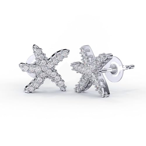 BIOJOUX modische Damen Ohrringe I Allergikerfreundlich I Hautfreundlich I eleganter Ohrschmuck I schicke Ohrhänger I trendige Ohrstecker unisex I Schmuck-Accessoire I Modell: Starfish von BIOJOUX