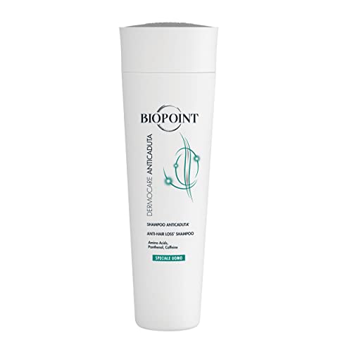 Biopoint Dermocare Anti-Haarausfall-Shampoo, speziell für Herren, reinigt sanft, stärkt, korportiert und voluminös das Haar, fördert die Vitalität, 200 ml von BIOPOINT