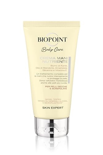 Biopoint - Pflegende Handcreme, angereichert mit Sheabutter, Mandelöl und Glycerin, Handcreme für trockene und rissige Haut, 75 ml von BIOPOINT