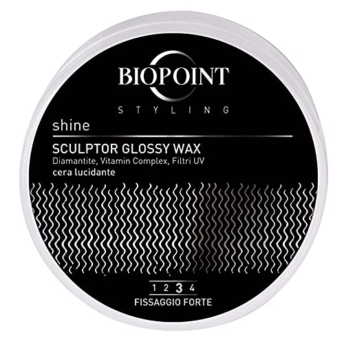 Biopoint Styling Sculptor Glossy Wax, Haarwachs mit starker Fixierung, ohne Rückstände, feuchtigkeitsspendend und aufhellend, definiert und formt das Haar, 100 ml von BIOPOINT