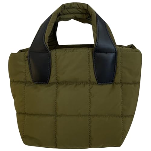 BIOSA Stepp-Tragetasche for Damen, vielseitige Handytasche, lässig, leicht, Umhängetasche, weicher Riemen, verstellbar, Mädchen-Einkaufstasche (Armeegrün) von BIOSA