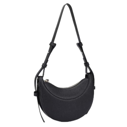 BIOSA Tragetaschen Damenhandtasche Umhängetaschen Halbmond-Geldbörse Einfache Umhängetasche PU-Leder Halbmondtasche Damen-Satteltasche Retro-Tragetasche von BIOSA