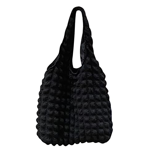 Cloud Bubble Schultertasche Plissee Einfache Schulter Handtaschen Große Kapazität Top-Griff Tasche Cloud Bubble Weich for Reisen von BIOSA