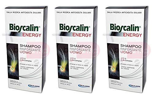 3 x Bioscalin Energy - kräftigendes Shampoo mit ATP und AJB, 200 ml, für Herren 3 x Bioscalin Energy - kräftigendes Shampoo mit ATP und AJB, 200 ml, für Herren von Bioscalin
