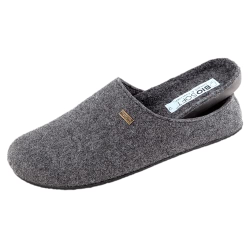 BIOSOFT Comfort & Easy Walk Herren Hausschuh Mister Cosy Grey 45 von BIOSOFT Comfort & Easy Walk