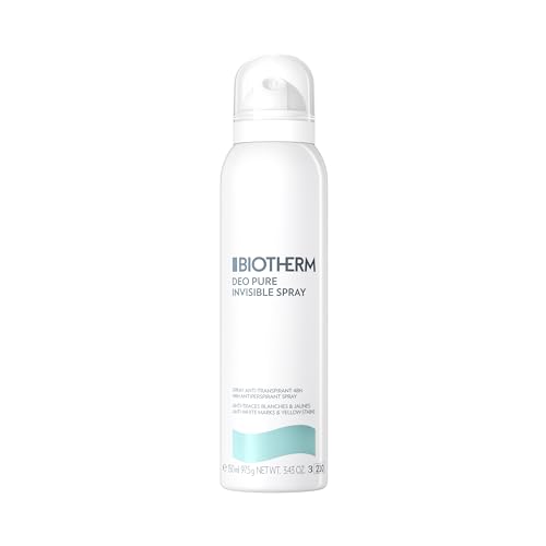 BIOTHERM Deo Pure Invisible 48H Deospray, erfrischendes Deospray für Damen, 48 Stunden wirksamer Schutz gegen Schweiß und Achselnässe, Deodorant mit blumig frischem Duft, 150 ml von BIOTHERM