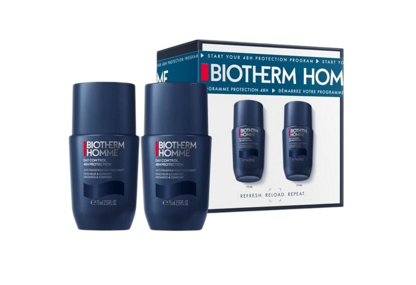 BIOTHERM Deo-Roller Biotherm Homme Day Control Roll-On Duo Set (2x75 ml), 2-tlg. von BIOTHERM