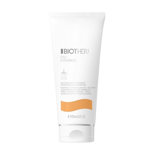 BIOTHERM Eau d'Energie Shower Gel, erfrischendes Duschgel mit Life Plankton und ätherischen Ölen aus Orange und Zitrone, pflegende Duschseife für Damen, für ein frisches Körpergefühl, 200 ml von BIOTHERM