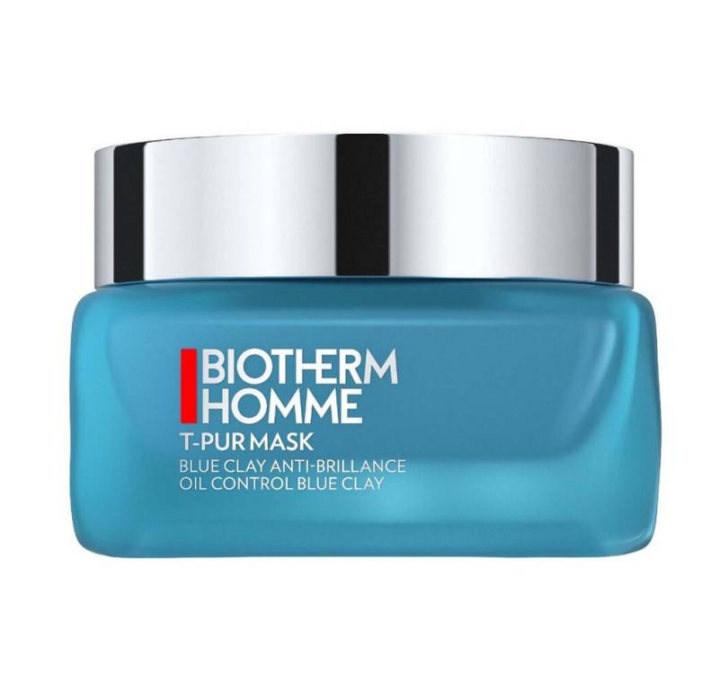 BIOTHERM Gesichtsmaske HOMME CERA ANTI-BRILLANCE T-PUR MASK BLUE 150ML von BIOTHERM