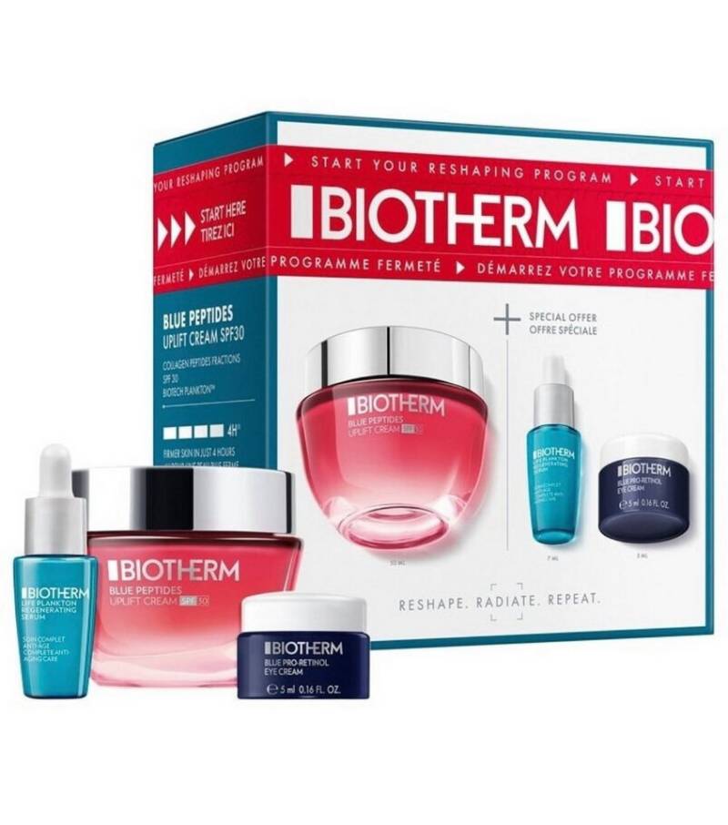 BIOTHERM Gesichtspflege-Set Biotherm Blue Peptides Uplift SPF 30 Routine Set (3pcs), 3-tlg. von BIOTHERM