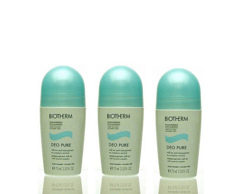 BIOTHERM Körperpflegemittel 3x Biotherm Deo Pure Roll-on 75 ml = 225 ml von BIOTHERM