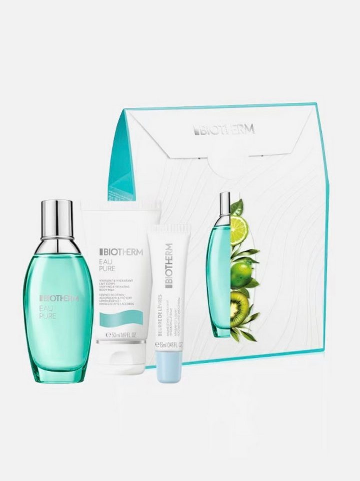 BIOTHERM Körperpflegemittel BIOTHERM Eau Pure L-Set 1 x Körperspray 100 ml + 1 x Duschgel 50 ml + 1 x Körpermilch 50 ml + 1 x Kerze, 4-tlg. von BIOTHERM