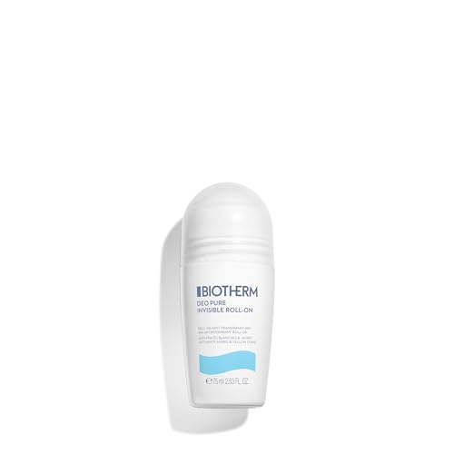 Biotherm Deo Pure Invisible 48h Roll-On, Anti-Transpirant für Damen, Wirksamer Schutz vor Schweißgeruch für empfindliche Haut und alle Hauttypen ohne klebende Rückstände oder Flecken, 75 ml von BIOTHERM