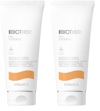 Biotherm Eau d'Energie Shower Gel, erfrischendes Duschgel mit Life Plankton und ätherischen Ölen aus Orange und Zitrone, pflegende Duschseife für Damen, für ein frisches Körpergefühl, 200 ml von BIOTHERM