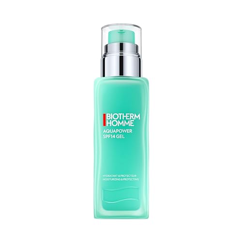 Biotherm Homme Aquapower SPF14 Gesichtsgel, erfrischende Tagespflege für Männer, mit Life Plankton und Oligo-Mineralien, pflegt und schützt vor UV-Strahlung und Umwelteinflüssen, 75 ml von BIOTHERM