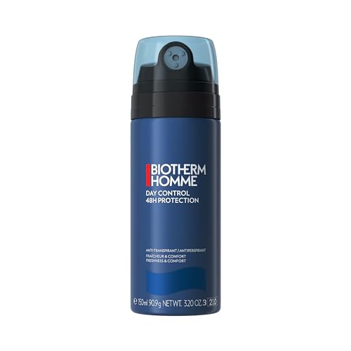 BIOTHERM Homme Day Control 48H Deo-Spray, antitranspirantes Deospray gegen Schweiß, Deo für Männer mit beruhigenden Inhaltsstoffen, für eine gepflegte und erfrischte Achselpartie,150 ml von BIOTHERM