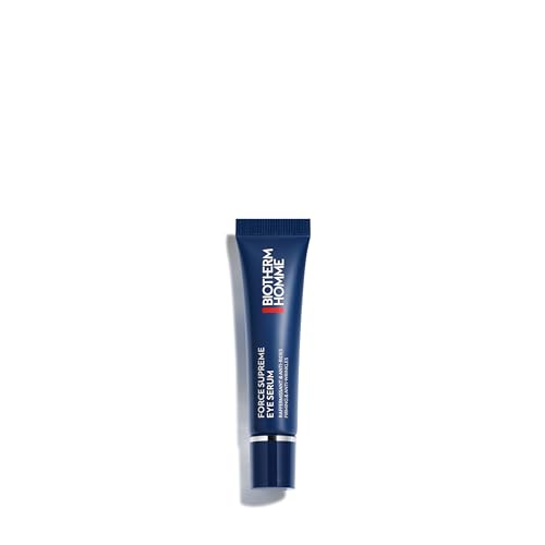 BIOTHERM Homme Force Supreme Eye Architect Serum, belebende Augencreme für Männer, mit blauem Algenextrakt, Pro-Xylane und Life Plankton, Anti Aging Augenpflege für eine straffere Augenpartie, 15 ml von BIOTHERM