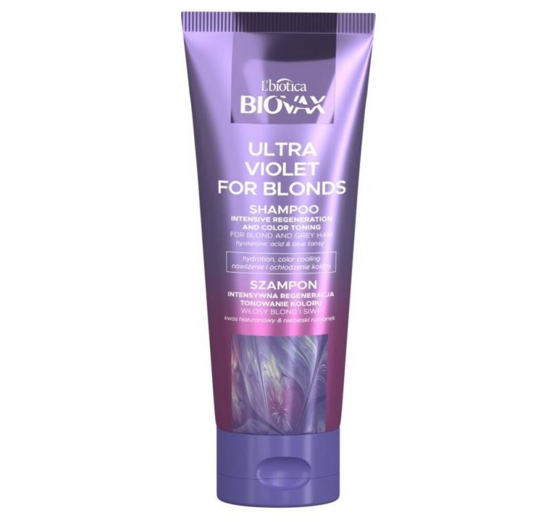 BIOVAX Haarkur L`BIOTICA Ultra Violet für Blondinen Shampoo Intensive von BIOVAX