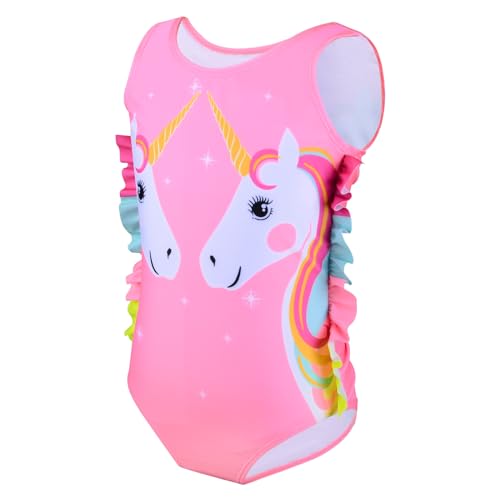 BIQIQI Kinder Badeanzug Mädchen Einteilige Badeanzüge Einhorn Strand Badeanzug Schwimmanzug Leichter und Schnell Trocknender Swimsuit Bademode für Kleinkinder Mädchen 4 5 6 7 8 9 Jahre von BIQIQI