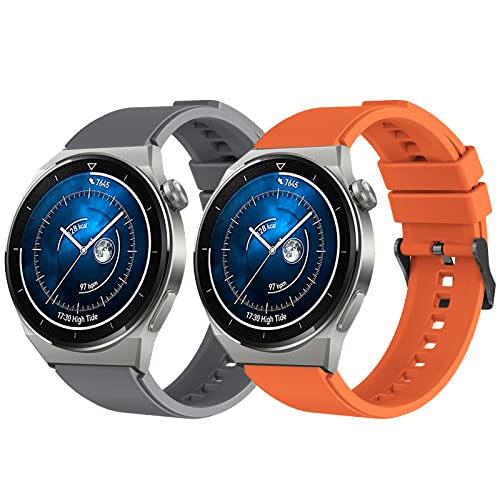 BIRDTOBR Armband für Huawei Watch GT3 Pro 46mm, GT3 46mm, 22mm Ersatzarmband Silikon Armbänder Sports Strap für Huawei Watch GT 4 46mm, GT2 46mm, GT2 Pro, GT 2e, GT, GT Runner von BIRDTOBR