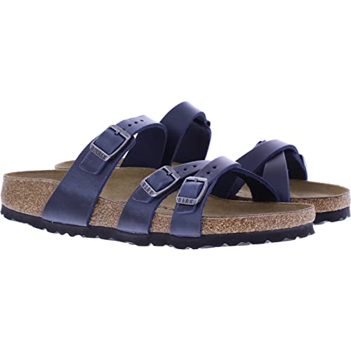 BIRKENSTOCK / Modell: Franca/Blau Leder/Weite: Schmal/Art: 1015933 / Damen Pantoletten von BIRKENSTOCK