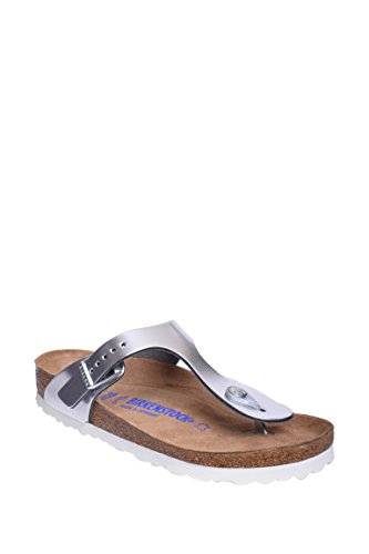 BIRKENSTOCK 1003674 Flip-Flops Damen Silber 40 von BIRKENSTOCK