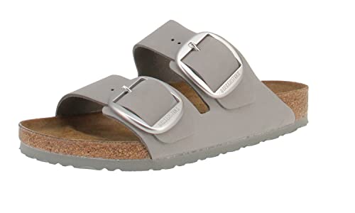 BIRKENSTOCK 1021751 Arizona Big Buckle - Damen Schuhe Pantoletten - Dove-Gray, Größe:36 EU von BIRKENSTOCK