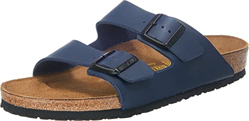 BIRKENSTOCK Arizona, Unisex Pantolette Weite Form, blau(blau), Gr. 35 von BIRKENSTOCK