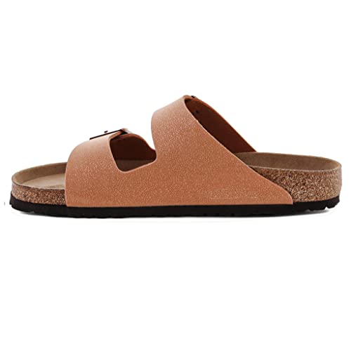 BIRKENSTOCK Arizona Bfbc Vg Normal Braun - Komfortable Zweiriemen Sandale, Größe EU 42 - Farbe Pecan von BIRKENSTOCK