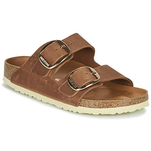 BIRKENSTOCK Damen Arizona Big Buckle Peeptoe Sandalen, Braun (antique brown), 39 EU von Birkenstock