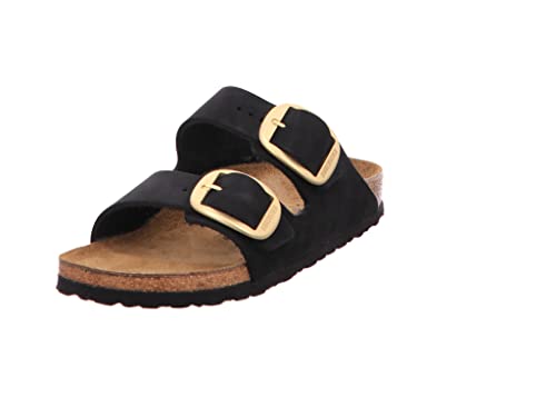 Birkenstock Arizona Big Buckle LENB black, schwarz(schwarz), Gr. 43 von BIRKENSTOCK