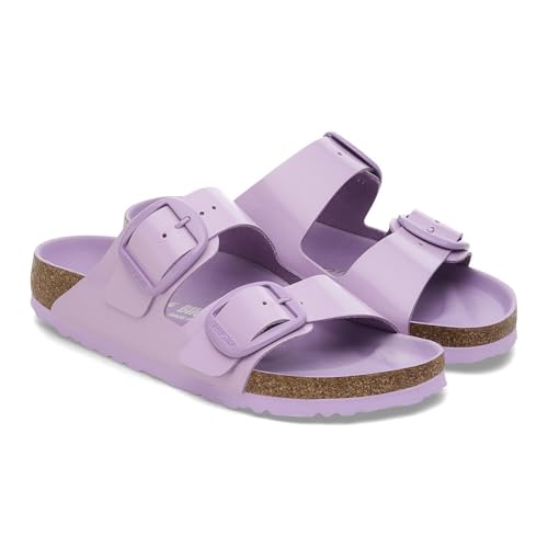 Arizona Big Buckle Natural Leather Patent High-Shine Crocus Gr. 38 von BIRKENSTOCK