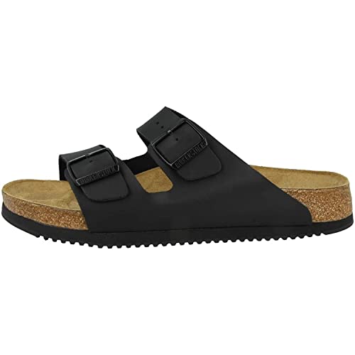 Birkenstock Sandale Arizona, Superlauf, Birko-Flor, schwarz, schmal, Größe 47 1018223-47 (Pantolette Schuh Halbschuh Latsche Zweischnaller Berufsschuh Schuhe Birki Arizona Slipper Pantoffel) von Birkenstock