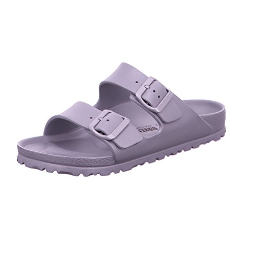 BIRKENSTOCK Arizona Eva 1003491, Pantoletten, Silber (Metallic Silver 02119), 36 EU (3.5) von Birkenstock