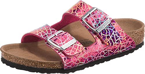 BIRKENSTOCK Arizona Kids MF Mädchen,Kinder,Sandalen,Synthetik,formbeständig,strapazierfähig,hautfreundlich,Pink,27 EU von BIRKENSTOCK