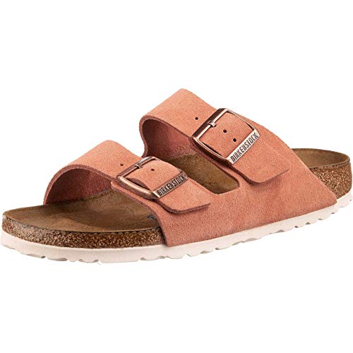 BIRKENSTOCK Arizona Leder-Sandalen unisex, Braun (Braunes Birko-Flor), 9-9.5 Narrow Women/7-7.5 Narrow Men von BIRKENSTOCK