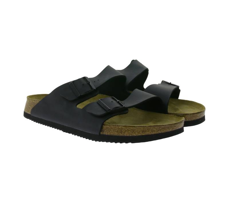 BIRKENSTOCK Arizona Prof Herren Pantoletten Made in Germany normale Weite 1018222 Schwarz von BIRKENSTOCK