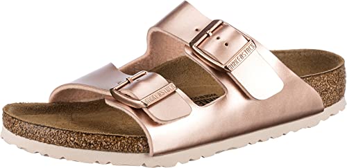 Birkenstock Arizona Sandalen, Braun (Electric Metallic Copper Electric Metallic Copper), 26 EU von BIRKENSTOCK