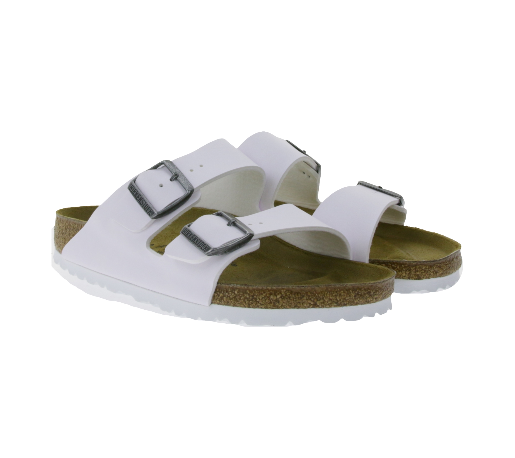 BIRKENSTOCK Arizona Unisex Pantoletten Made in Germany normale Breite 0552681 Weiß von BIRKENSTOCK