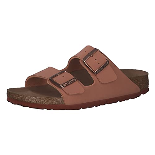 BIRKENSTOCK Damen Arizona Vegan Slides Sandalen Braun 40 EU von BIRKENSTOCK