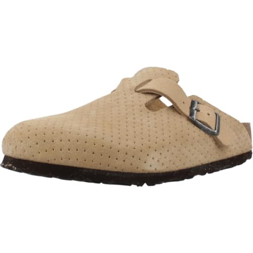 BIRKENSTOCK Boston Vl Embossed Schmal Beige - Komfortable modische Clogs, Größe EU 41 - Farbe Emboss Dots New Beige von BIRKENSTOCK