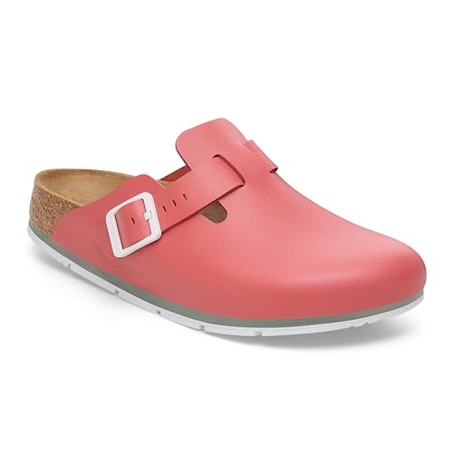 BIRKENSTOCK Boston Pro Leder Clogs - Hochwertige zertifizierte Berufsschuhe für Medizin, Gastronomie und Service, Farbe: Mars Red, Gr: 38 Schmal BIRKENSTOCK Boston Pro Leder Clogs - Hochwertige zertifizierte Berufsschuhe für Medizin, Gastronomie und Service, Farbe: Mars Red, Gr: 38 Schmal von BIRKENSTOCK