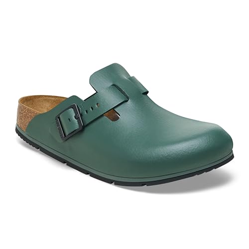 BIRKENSTOCK Boston Pro Leder Clogs - Hochwertige zertifizierte Berufsschuhe für Medizin, Gastronomie und Service, Farbe: Thyme, Gr: 39 Schmal BIRKENSTOCK Boston Pro Leder Clogs - Hochwertige zertifizierte Berufsschuhe für Medizin, Gastronomie und Service, Farbe: Thyme, Gr: 39 Schmal von BIRKENSTOCK