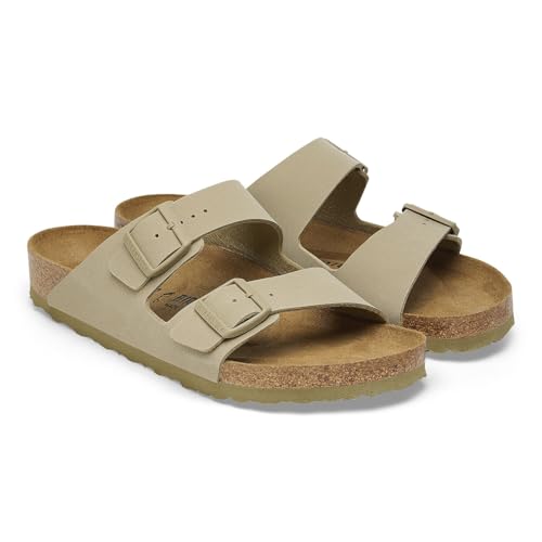 Arizona Birko-Flor Faded Khaki Schmale Weite Gr .40 von BIRKENSTOCK