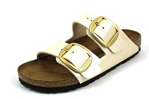 BIRKENSTOCK Damen Sandale Arizona Big Buckle Graceful Pearl White 37 von BIRKENSTOCK